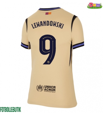 Barcelona Robert Lewandowski #9 Bortatröja Kvinnor 2025-26 Kortärmad